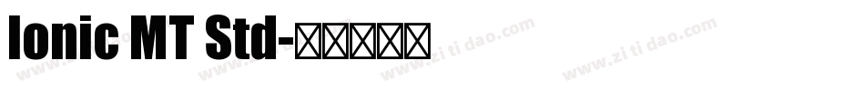 Ionic MT Std字体转换